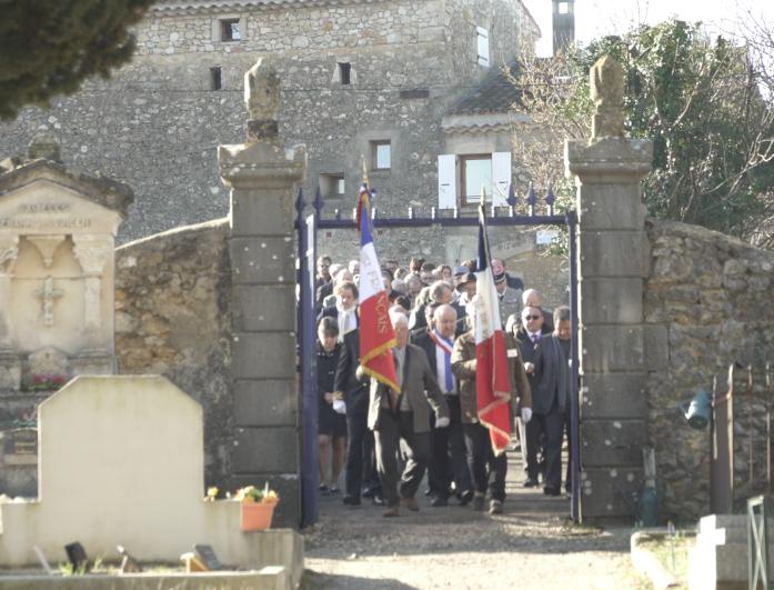 Tous les 3 mars, le village de Labastide-de-Virac commémore le massacre de 16 personnes par des SS en 1944. Crédits: Olivier Bertrand