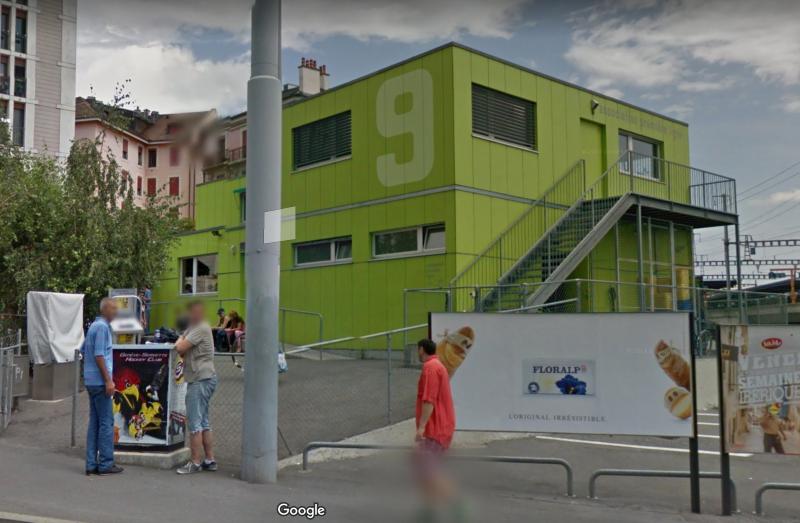 Quai n°9 à Genève. Capture écran Google Image