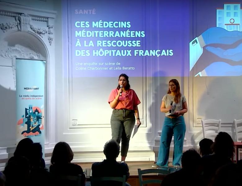 Enquête sur scène "Ces médecins méditerranéens à la rescousse des hôpitaux français". Juin 2024. Crédit : Mediavivant.