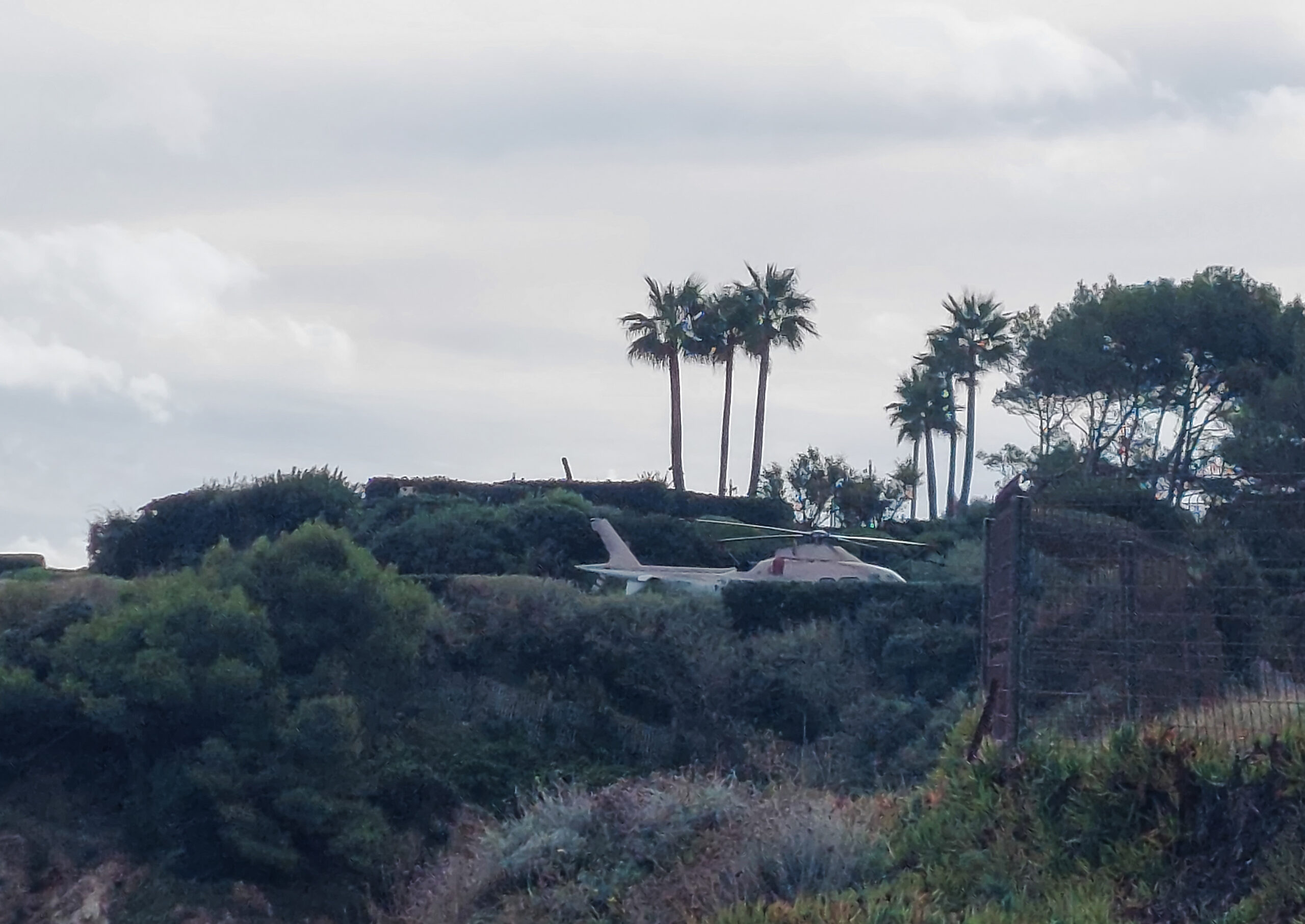 Exemple d'hélisurface privée, plage de Pampelonne. Ramatuelle, 2024. Crédit : D. Gastaldi