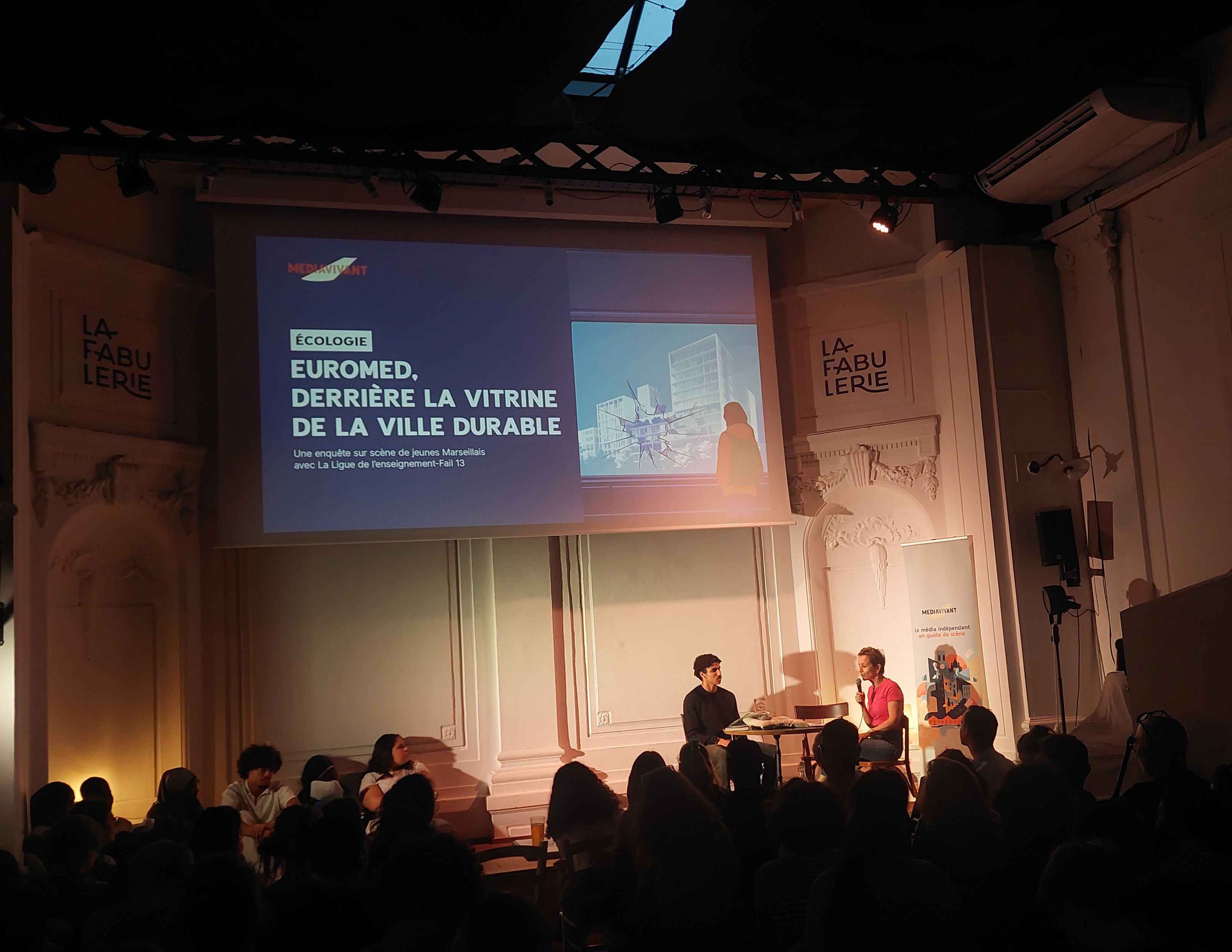 Interview de Claire Chamarat, médiatrice en urbanisme. Marseille, 15 mai 2025. Crédit : Mediavivant